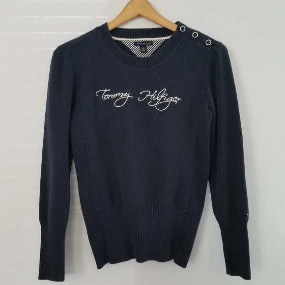 Tommy Hilfiger Sweaters - 🕶️ Tommy Hilfiger navy blue sweater size medium